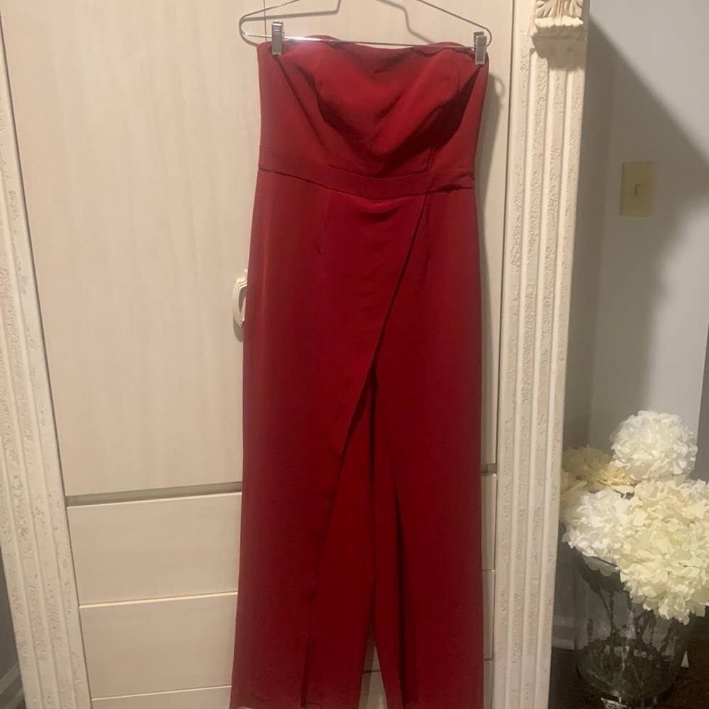 Red jumpsuit from express size 8